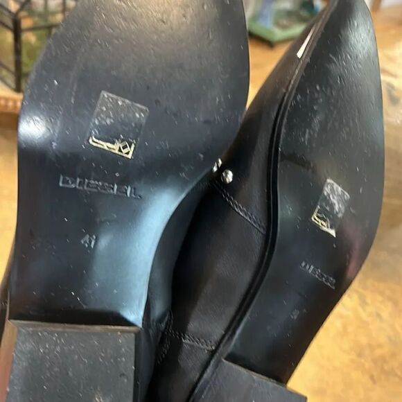 Fabulous Diesel Black Leather Boots - Picture 9 of 9